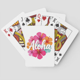 Baralho Desenho Havaiano do Sonho do Hibisco Aloha Havaí F