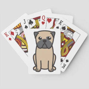 Baralho Desenhos animados do cão do Pug