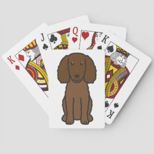 Baralho Desenhos animados do cão do Spaniel de água