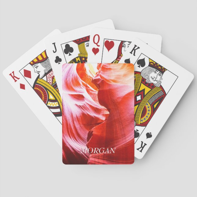 Baralho Desert Slot Canyon ou a sua foto, White Name, Vs 2 (Verso)