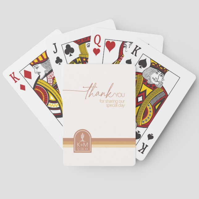 Baralho Desert Vibes Wedding Obrigado Terra Cotta ID1019 (Verso)