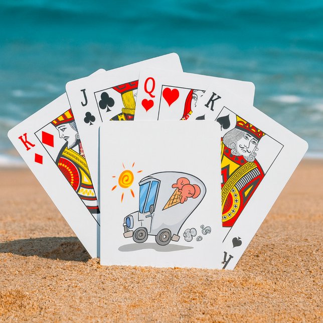 Baralho Deserto De Verão De Caminhão De Sorvete De Cartogr (Criador carregado)