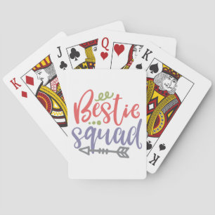 Baralho Design de Amizade Bestie Squad