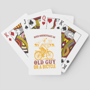 Baralho Design de Biker Antigo Bicicleta nunca subesti