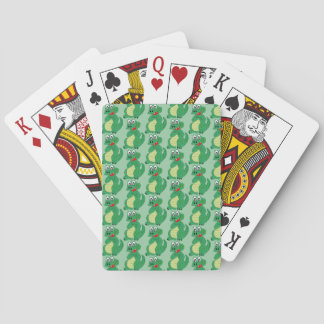 Baralho Design de crocodilo com qualquer cor de fundo