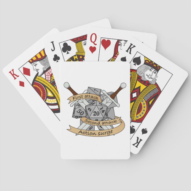 Baralho Design de Dice de Combatente (Verso)