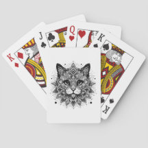 Design de Gato com Padrão Mandala
