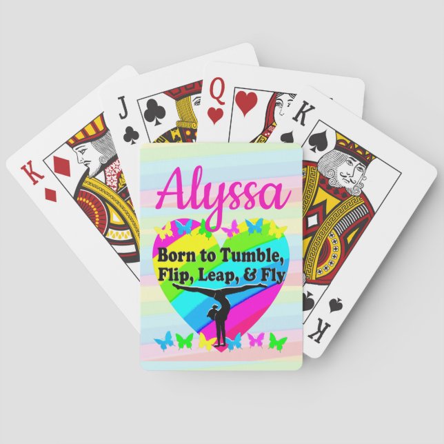 BARALHO DESIGN DE GINÁSTICA TERRÍFICA DE TUMBLIA (Verso)