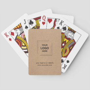 Baralho Design de Marca Corporativa Rústica Kraft