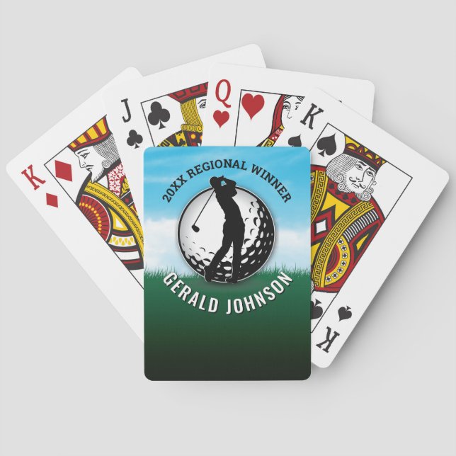 Baralho Design de Monograma Elegante e Personalizado Minim (Verso)