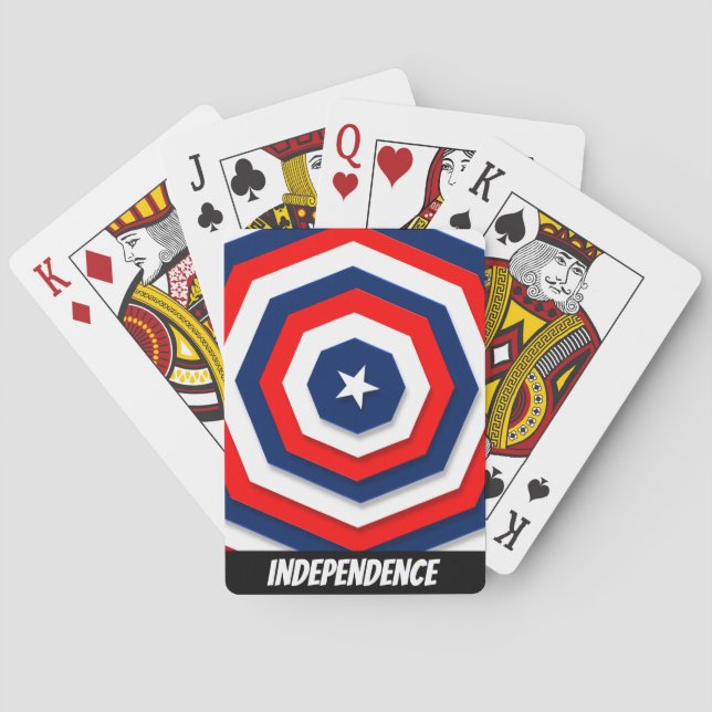 Baralho Design de Sinalizador América (Verso)