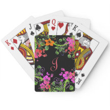 Design floral Monogrammed