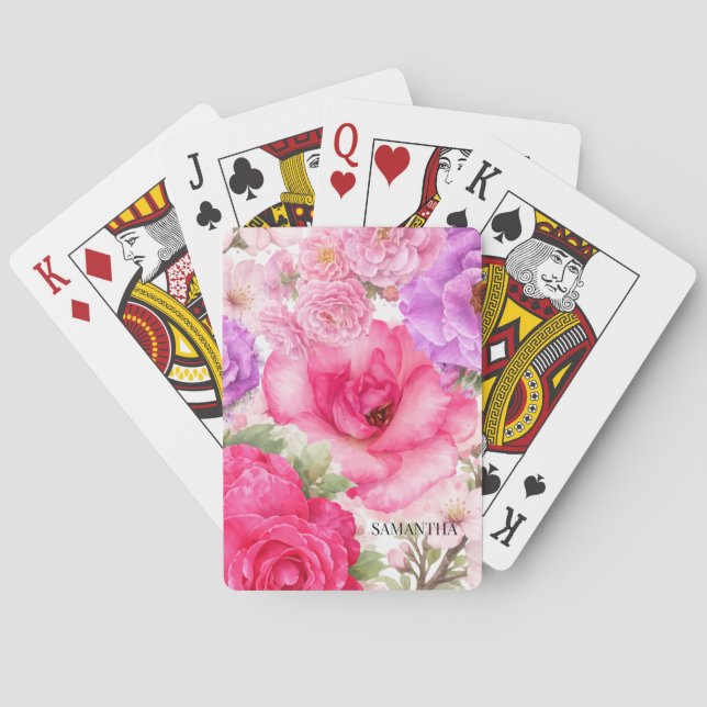 Baralho Design Floral Personalizado (Verso)