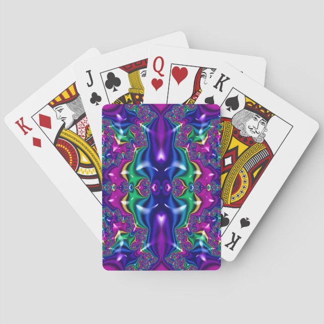 Baralho Design Fractal Roxo ~ (Verso)