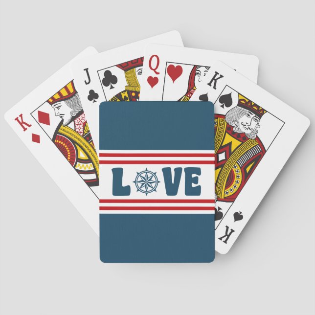 Baralho Design náutica de amor (Verso)