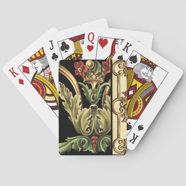 Baralho Design Ornamental com Fronteiras Negras (Verso)