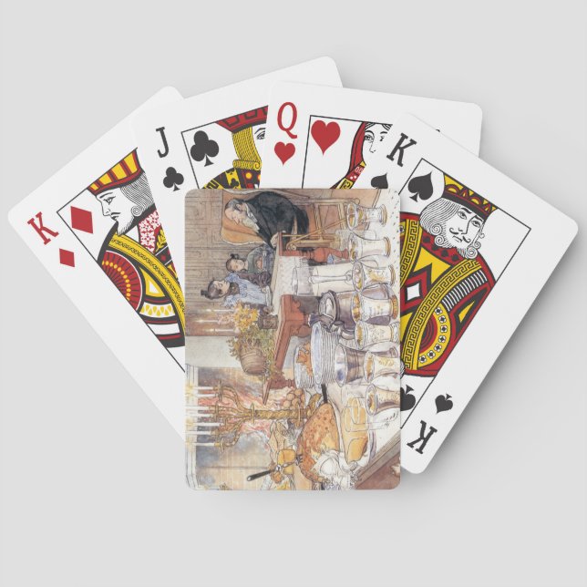 Baralho Detalhe da Véspera de Natal (Natal Tradicional Sue (Verso)