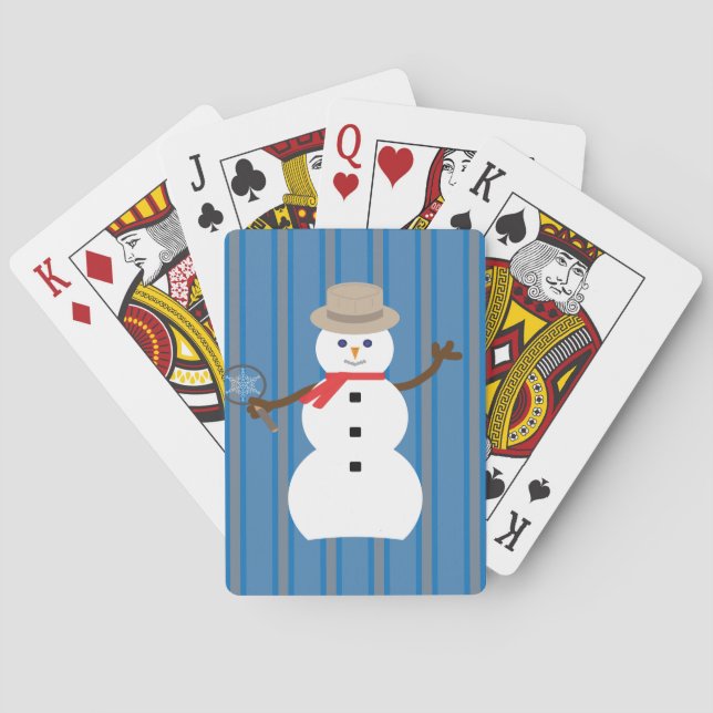 Baralho Detetive Snowman, divertido e Rico (Verso)