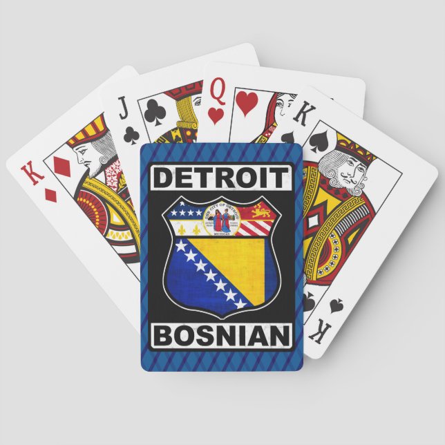 Baralho Detroit Bosnian American Card Deck (Verso)