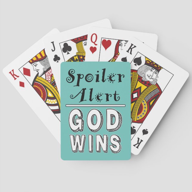 Baralho Deus Ganha Jogando Cartões (Verso)