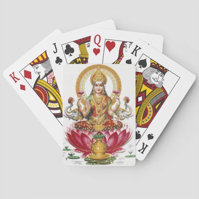 Baralho Deusa Hindu Lakshmi (Verso)