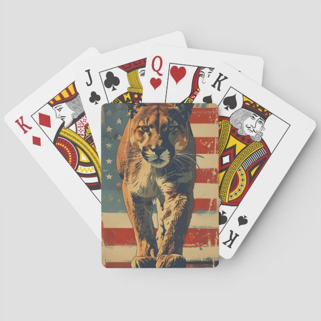 Baralho Dia da Independência da Montanha Cougar (Verso)