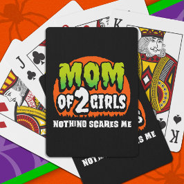 Baralho Dia de as Bruxas engraçado Nada me assusta Mãe de 