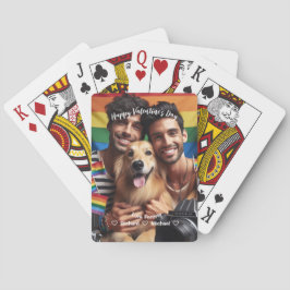 Baralho Dia de os namorados | Foto personalizada LGBT do R
