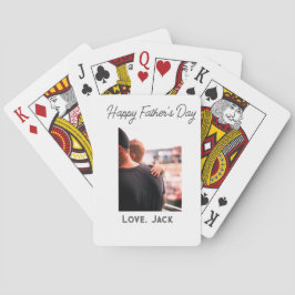 Baralho Dia de os pais feliz foto do amor moderno pai simp