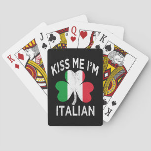 Baralho dia de são patrício beije-me sou italiano
