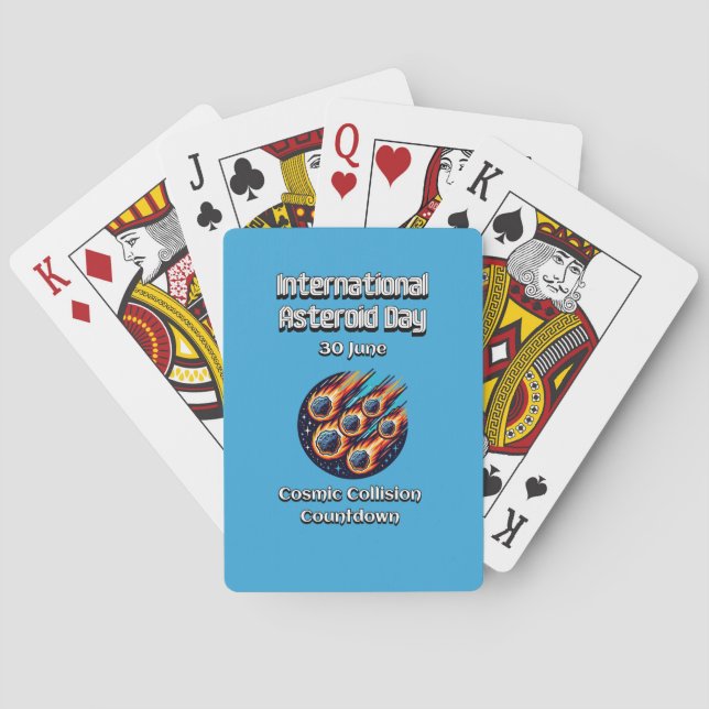 Baralho Dia Internacional do Asteroide. 30 de junho (Verso)