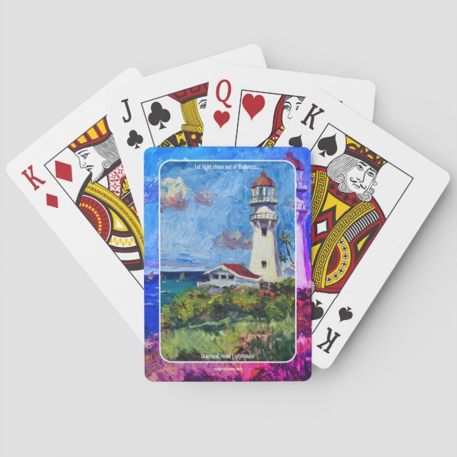 Baralho Diamond Head lighthouse Playing Cards (Verso)