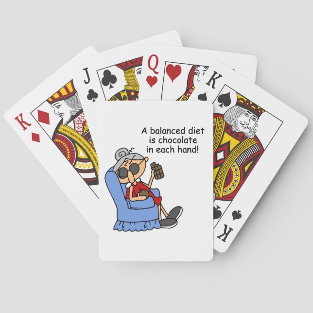 Baralho Dieta de Chocolate Equilibrado (Verso)