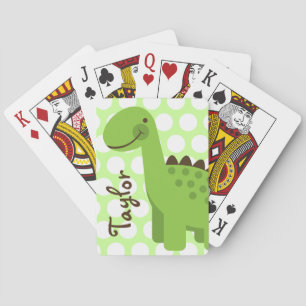 Baralho Dinossauro verde bonito