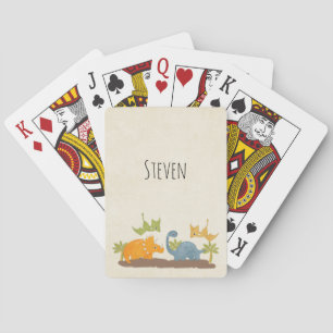 Baralho Dinossauros Cons Vida Selvagem Pré-Histórica