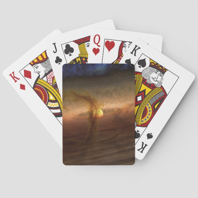 Baralho Discos De Estrelas De Circulação De Materiais De F (Verso)