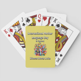 Baralho Diversas Palavras Se Unem. Dia da Língua Mãe.