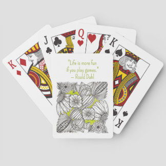 Baralho Divirta-se e Brinque com BW Floral Doodle