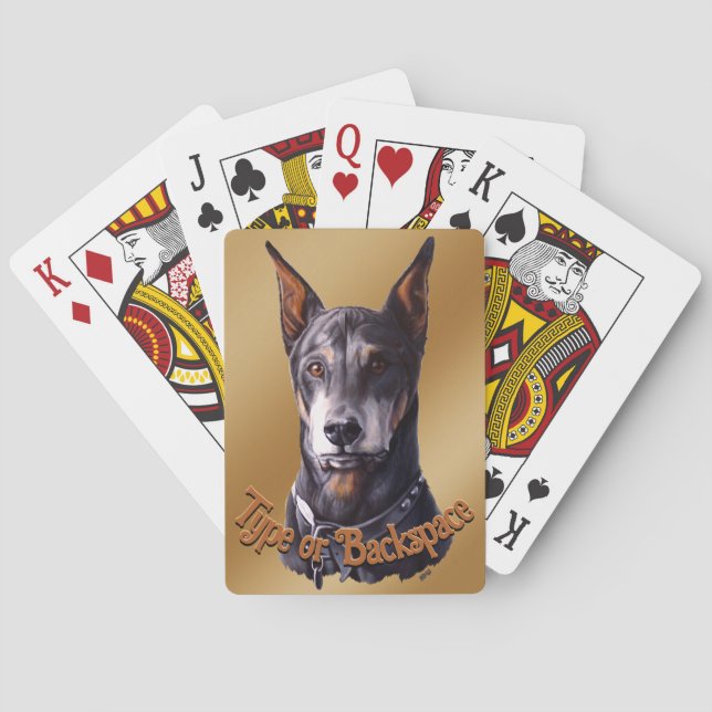 Baralho Doberman Cards Doberman Pinscher Cards (Verso)