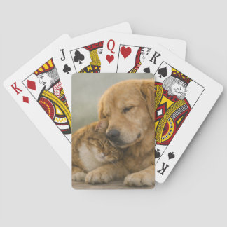 Baralho "Dog and Cat Resting Together Classic Playing Card