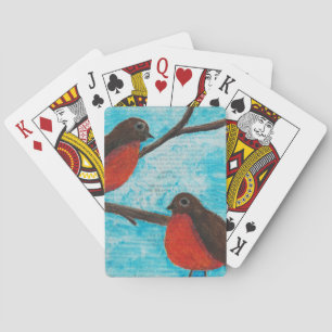 Baralho Dois cartões de jogo dos robins
