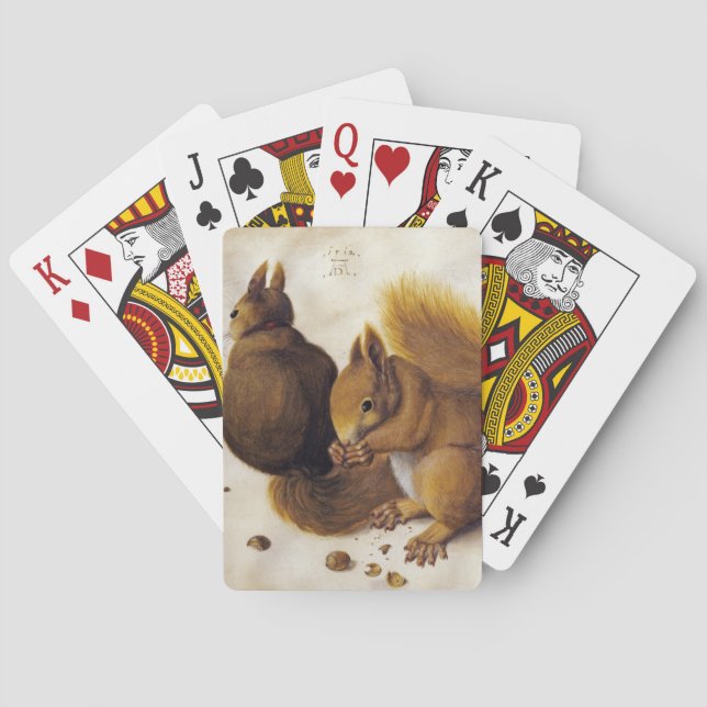 Baralho Dois esquilos vermelhos (por Albrecht Dürer) (Verso)