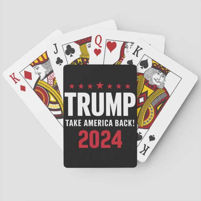 Baralho Donald Trump 2024 Retire a Eleição Americana (Verso)