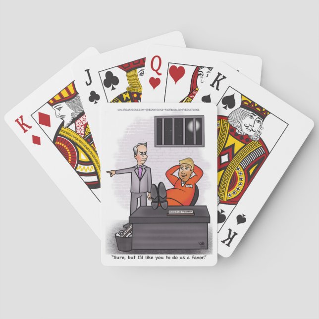 Baralho Donald Trump Jogando Cartões (Verso)