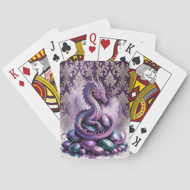 Baralho Dragão Gótico Místico Roxo (Verso)