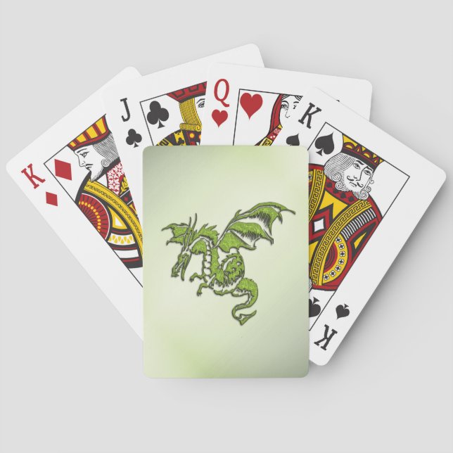 Baralho Dragão Lutador Verde (Verso)