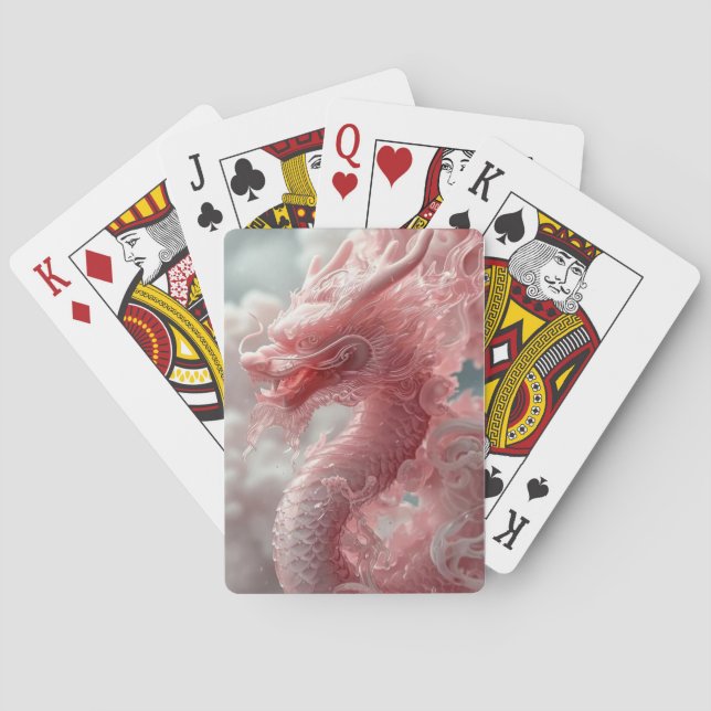 Baralho Dragão Rosa Sonho Entre Nuvens (Verso)