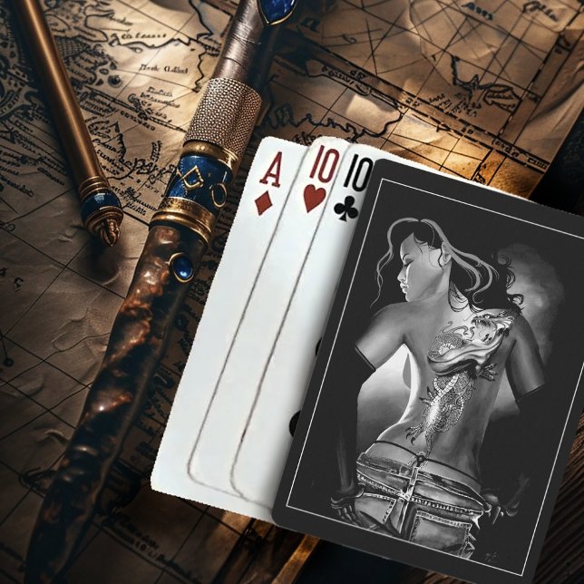 Baralho Dragon Tattoo Mulher Negra (Criador carregado)