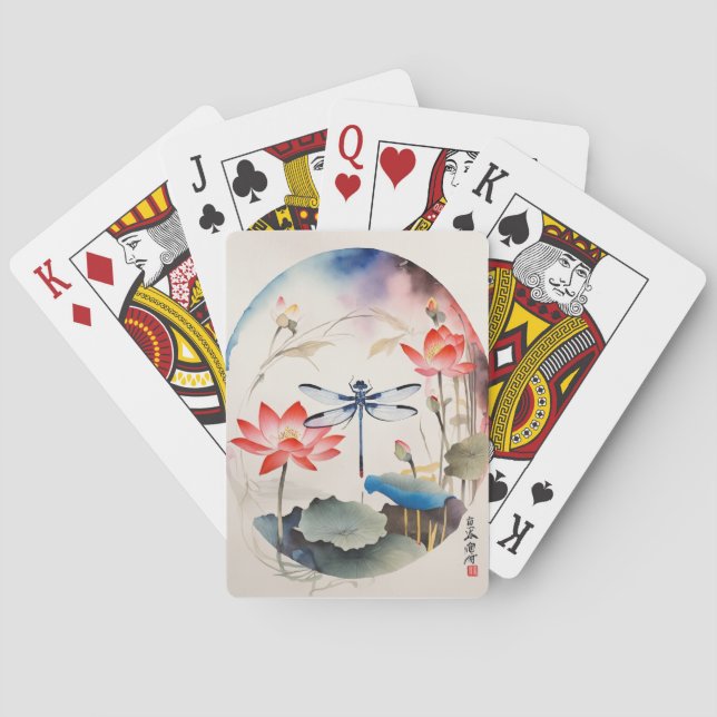 Baralho Dragonfly Chinesa e Lotus 1 (Verso)