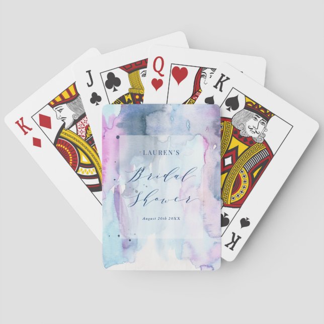 Baralho Dreamy Spring Bridal Shower Games Playing Cards (Verso)